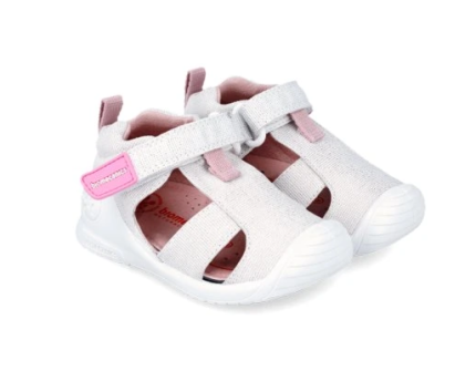 Sandalias primeros pasos de lona para niña 252187-B050